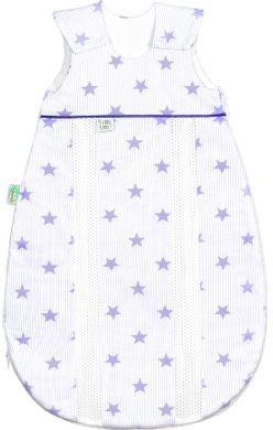 Odenwälder BabyNest prima klima Jersey sleeping bag stars soft violett