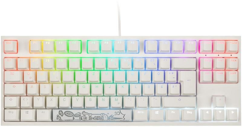 Ducky Channel ONE 2 TKL PBT White (MX Silent-Red) (DE)