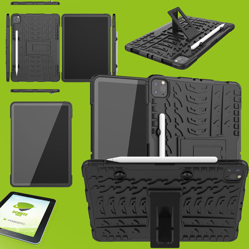 Wigento Hybrid Outdoor Case iPad Pro 11 2020 Schwarz ab 19,80