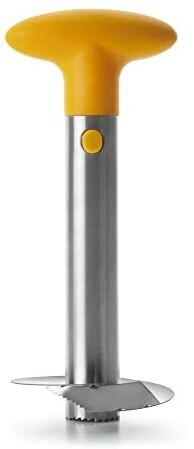 ibili Pineapple cutter 9.7 cm made of stainless steel / plastic, silver / orange, 9.7 x 9.7 x 25 cm