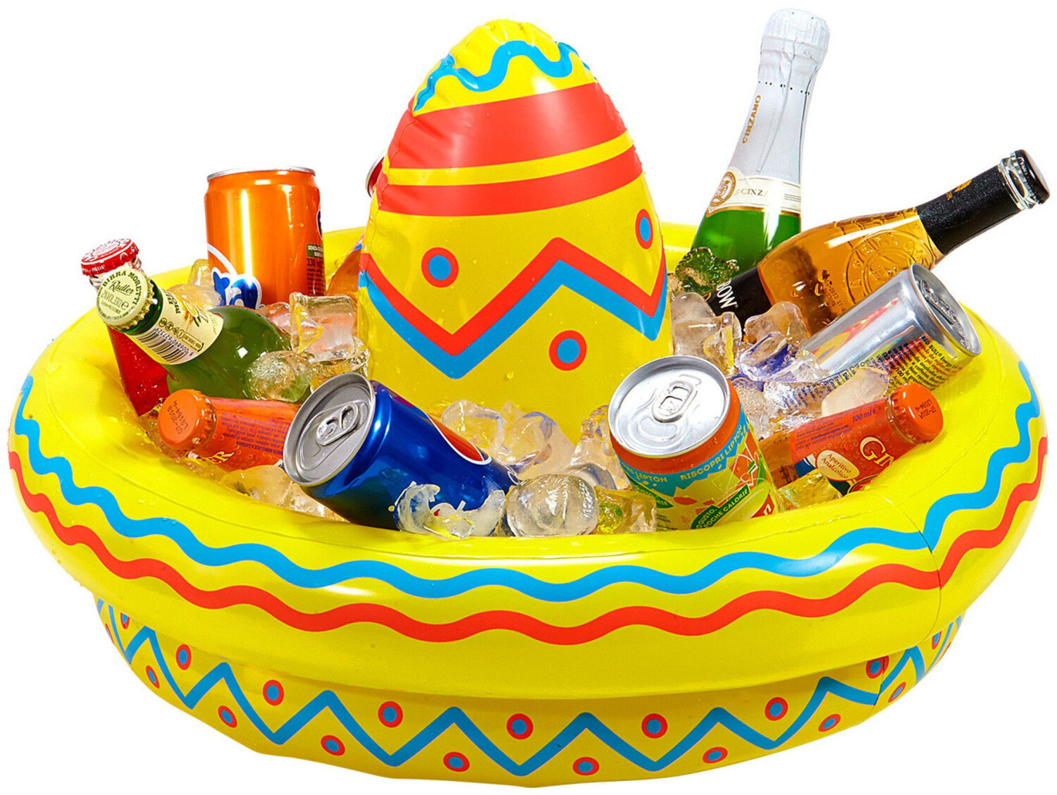 Widmann Mexico Deco Sombrero Beverage Cooler Yellow