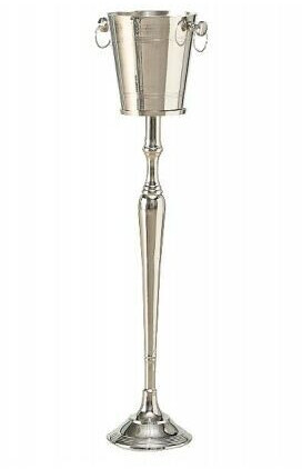 Boltze Wine cooler Amara L30 x W23 x H108 cm silver, 13744274