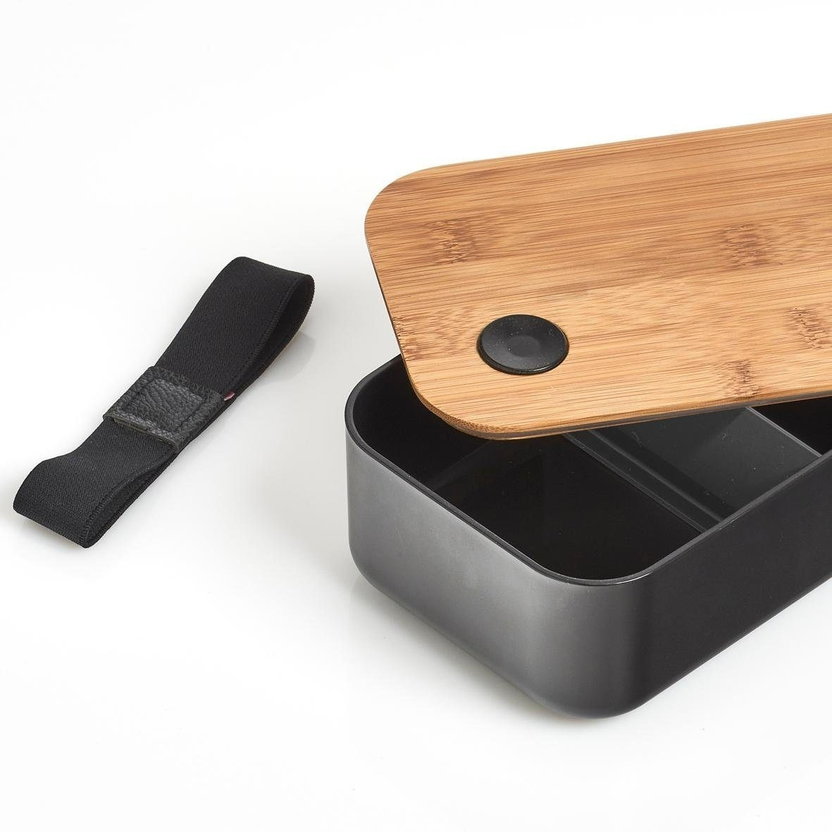 Zeller Present Lunchbox Polyprophylen (PP) Bambus Silikon (1-tlg) schwarz  ab 12,00 € | Preisvergleich bei