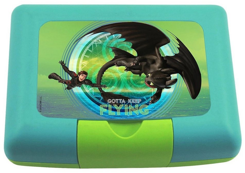 P:os Dragons Lunch Box with separator