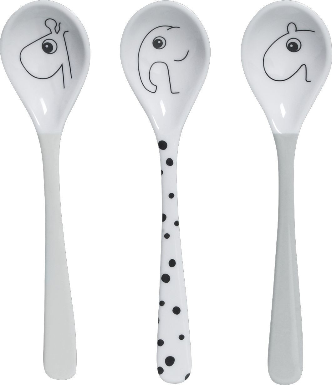 Done by Deer Spoon 3 pcs Happy dots grey