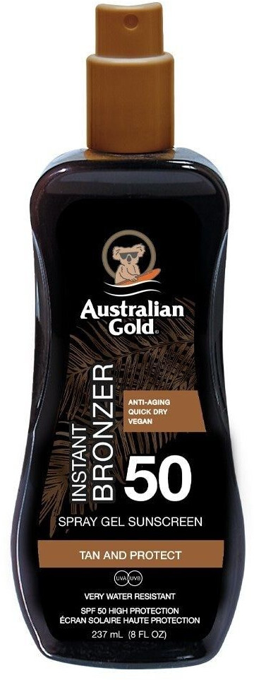 Australian Gold Spray Gel WIth Bronzer SPF50 (237 ml)