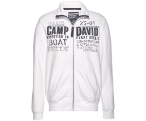 Camp David Herren Sweatjacke mit Kapuze und Ärmeltasche