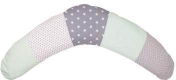 Ullenboom Patchwork Nursing Pillow mint grey
