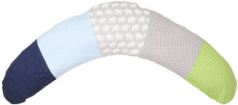 Ullenboom Nursery Pillow Cover elephant blue green