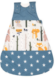 Ullenboom Baby Sleepingbag forest animals petrol