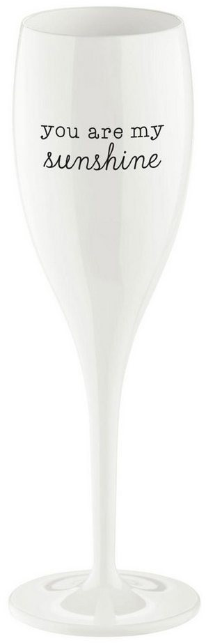 Koziol Champagne flute Cheers No.1 Make Your Dreams Happen
