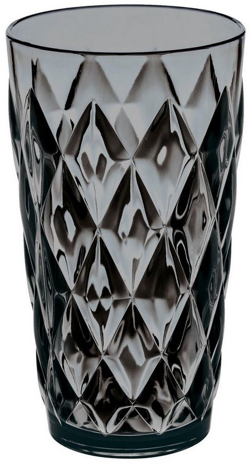 Koziol CRYSTAL L drinking glass - transparent gray - 450 ml