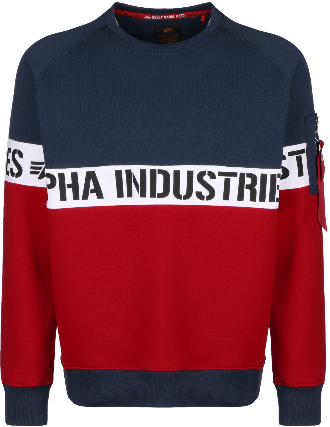 Alpha Industries Al Stripe Sweater blue red (198345-471)