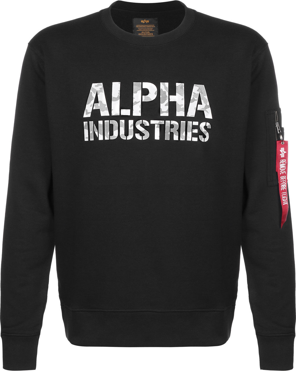 Alpha Industries Camo Print Sweater black (176301-95)