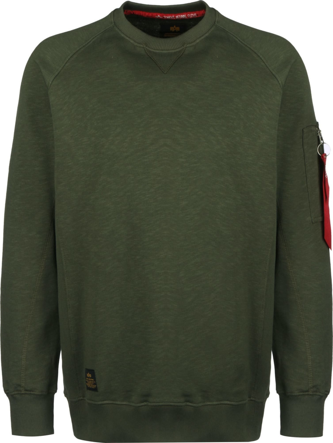 Alpha Industries Solid Crew Neck Sweater oliv (188301-142)