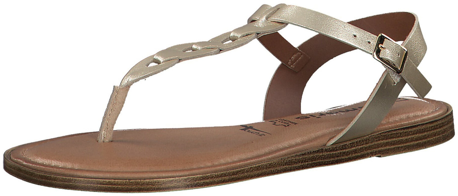 tamaris riemchensandalen gold