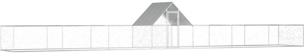 VidaXL Poulailler 14 x 2 x 2 m (144564)