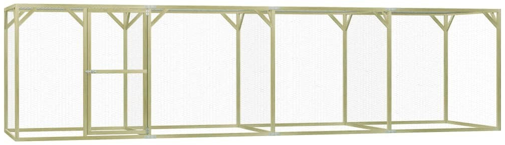 VidaXL Poulailler pinède imprégnée 1,5 x 6 x 1,5 m (278405)