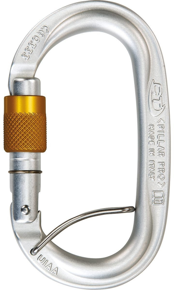 Climbing Technology Pillar Pro SGL Screw Gate (silver)
