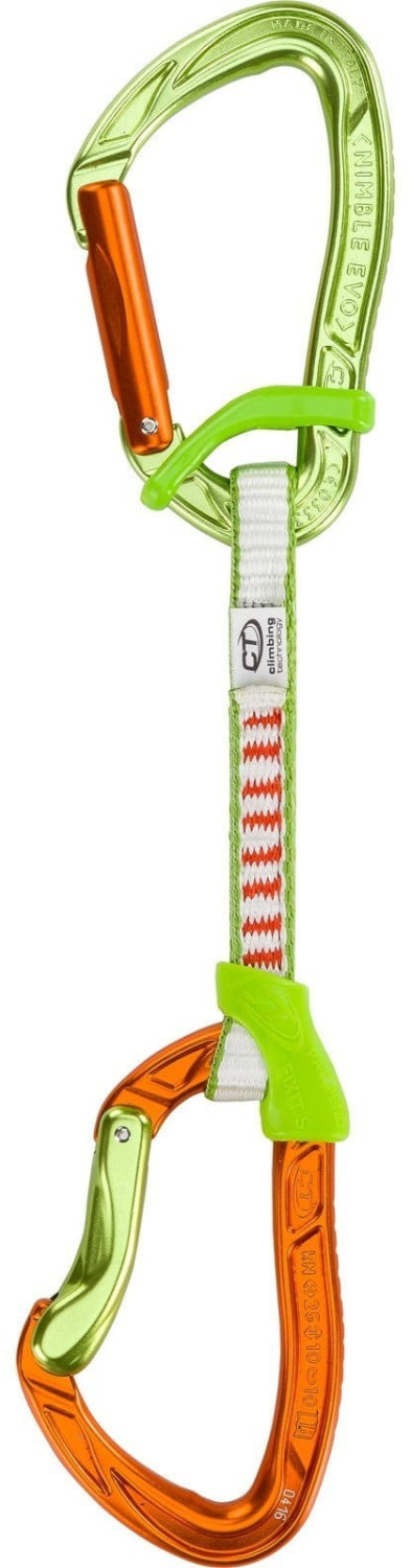 Climbing Technology Nimble EVO DY 12cm Express-Set (12cm, orange-green)