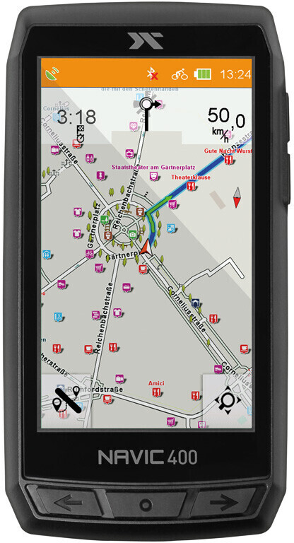 CicloSport Navic400 Fahrrad-Navi Wandern, Fahrrad Europa (OpenStreetMaps)  Bluetooth®, GPS, inkl. topographische Karten