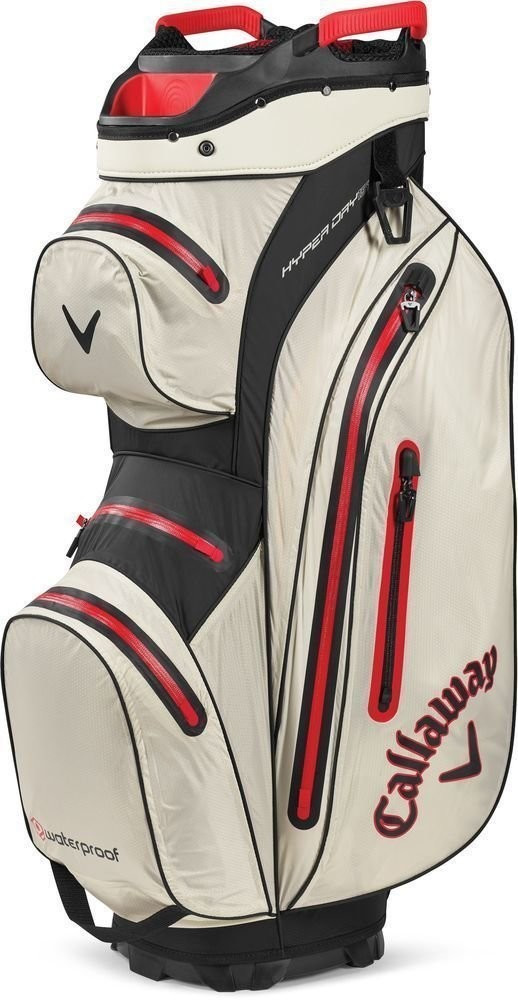 Callaway Hyper Dry Cartbag 15 stone/black/red