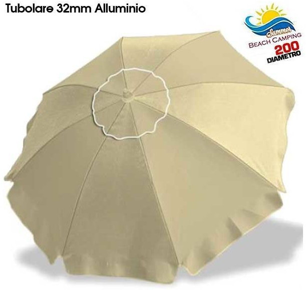 Bakaji Beach Parasol Windproof 200 cm