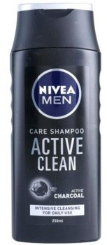 Photos - Hair Product Nivea Men Nivea Men Active Clean Shampoo with activated carbon (250 ml)
