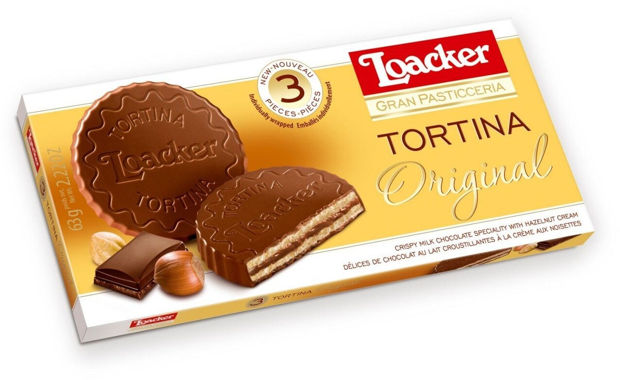 Loacker Gran Pasticceria Tortina Original Waffeltörtchen 3er (63g) ab 2 ...