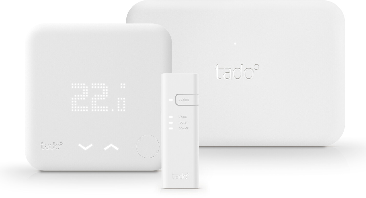 Thermostat connecté TADO Filaire Kit V3+ Black et 2 Têtes basic