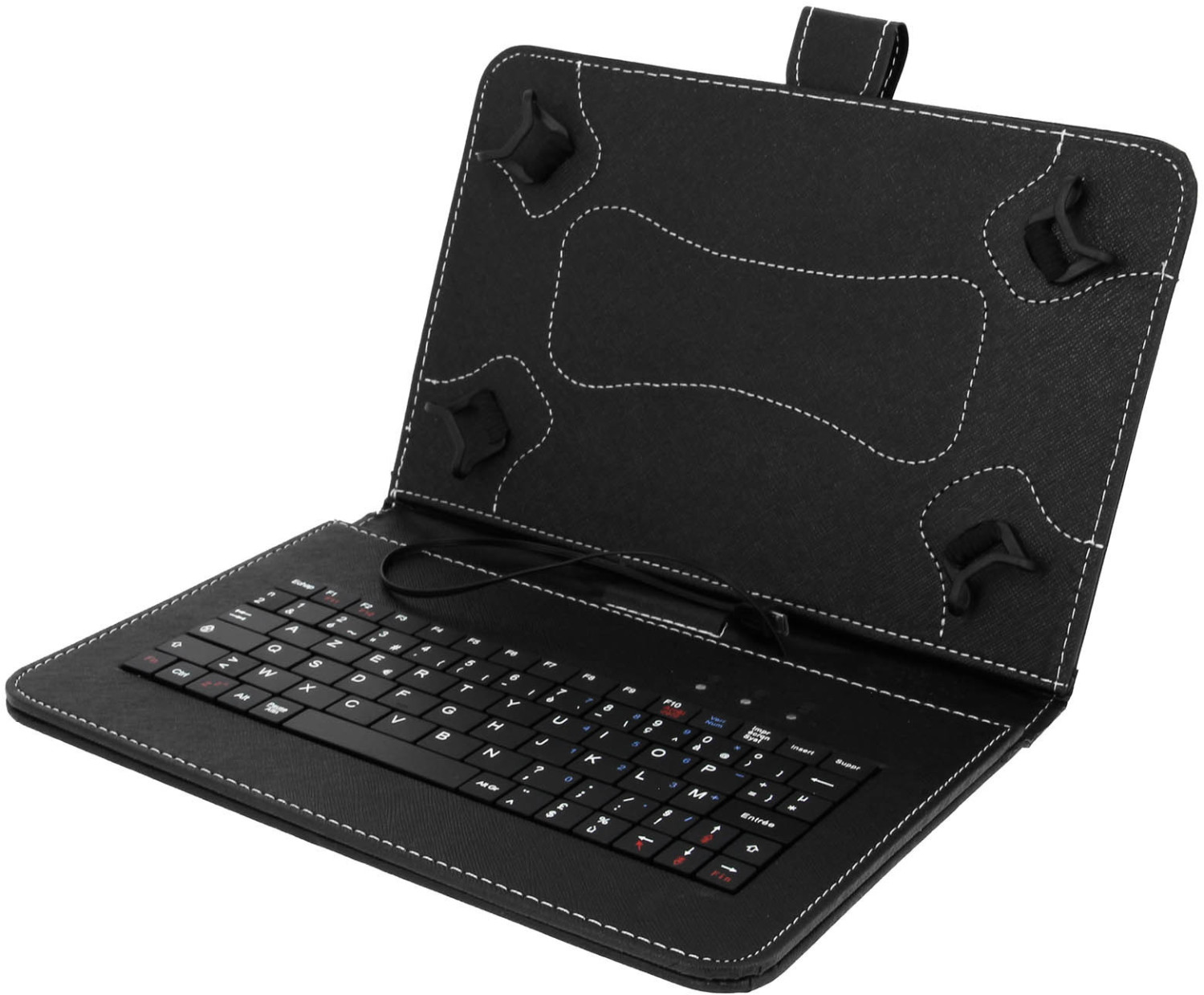 Avizar Case with integrated AZERTY Keyboard Tablet 9 Black