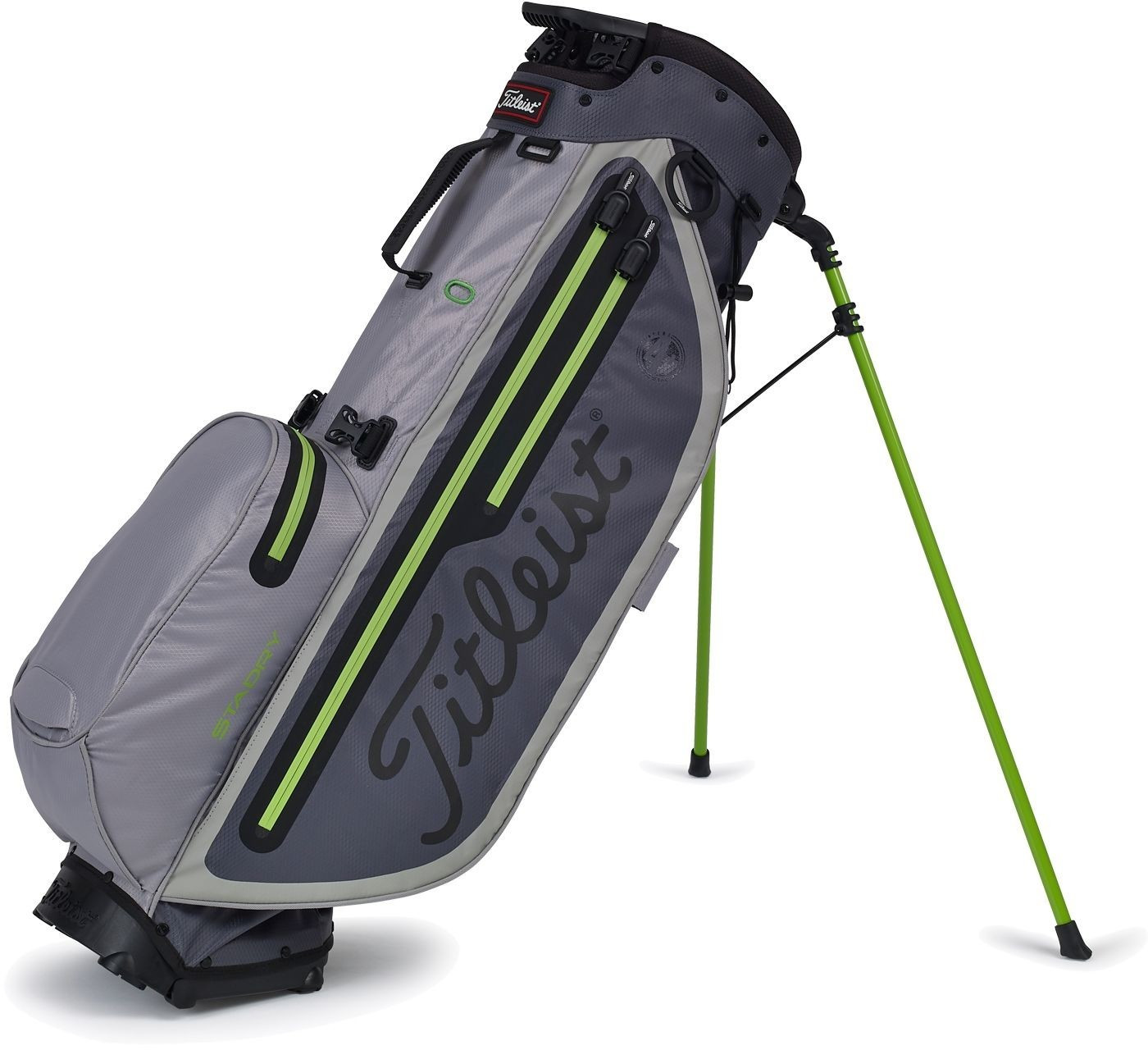 Titleist Players 4 Plus StaDry Stand Bag (TB9SX3) charcoal/grey/apple