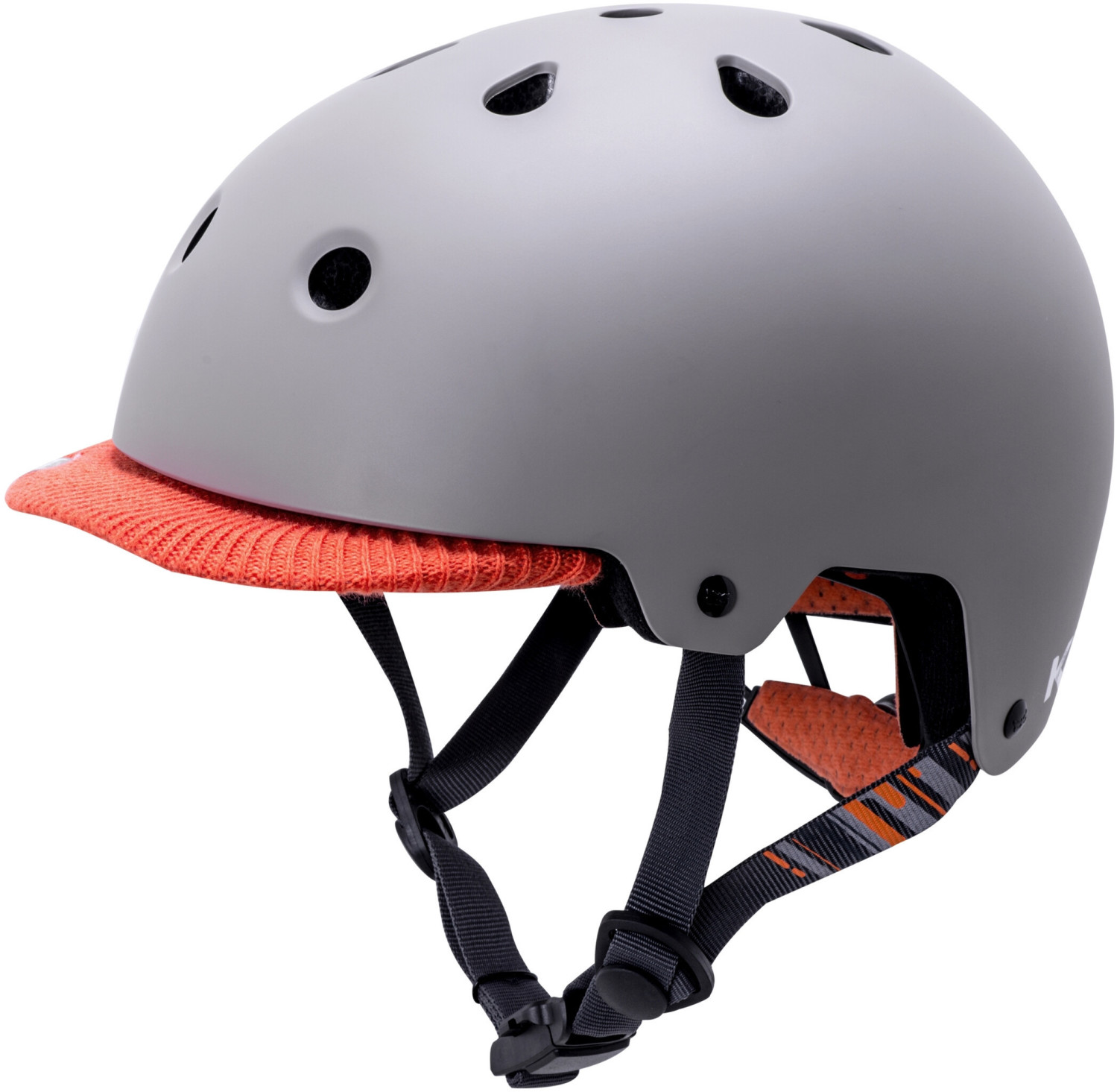 Kali Saha helmet matt grey/orange