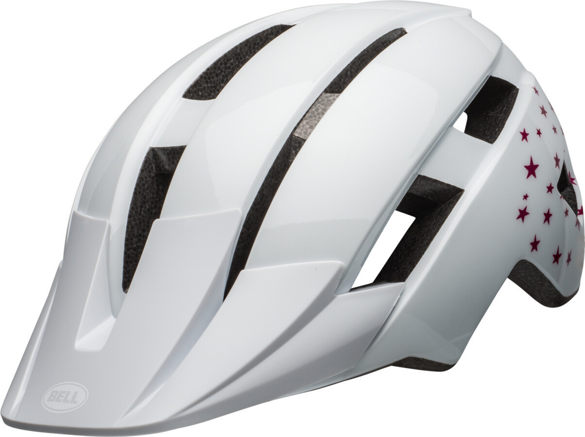 Photos - Bike Helmet Bell Helmets  Sidetrack II white stars 