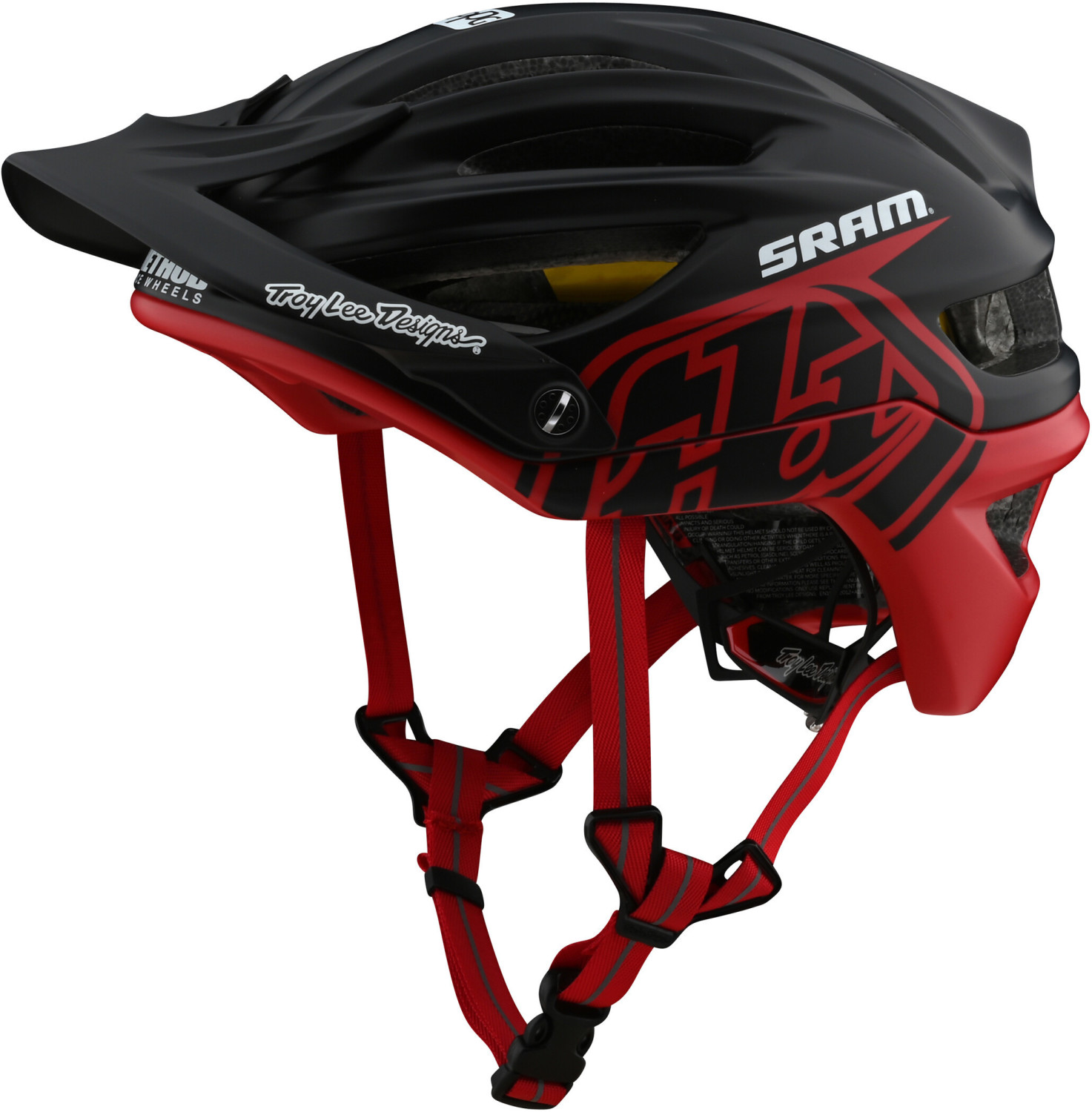 Troy Lee Designs A2 MIPS Decoy helmet sram black/red