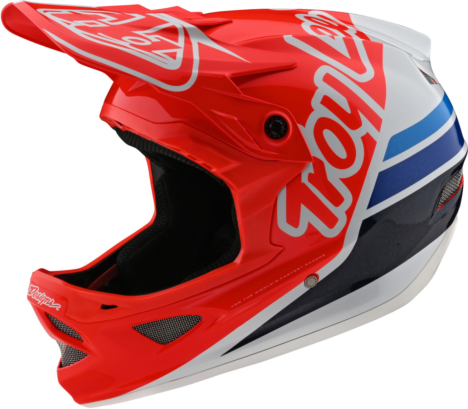 Troy Lee Designs D3 Fiberlite helmet silhouette red/white