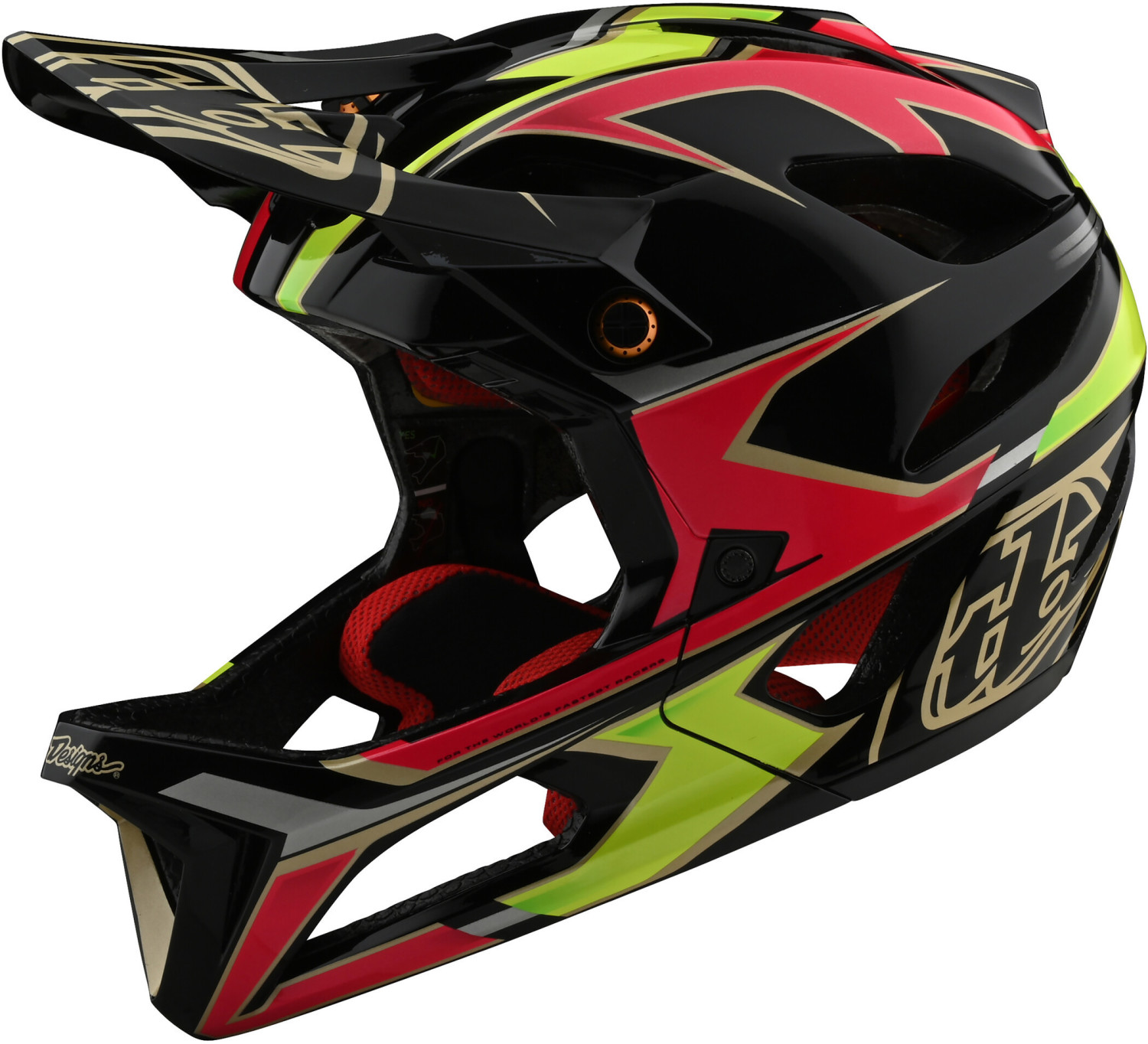 Troy Lee Designs Stage MIPS helmet ropo pink/yellow