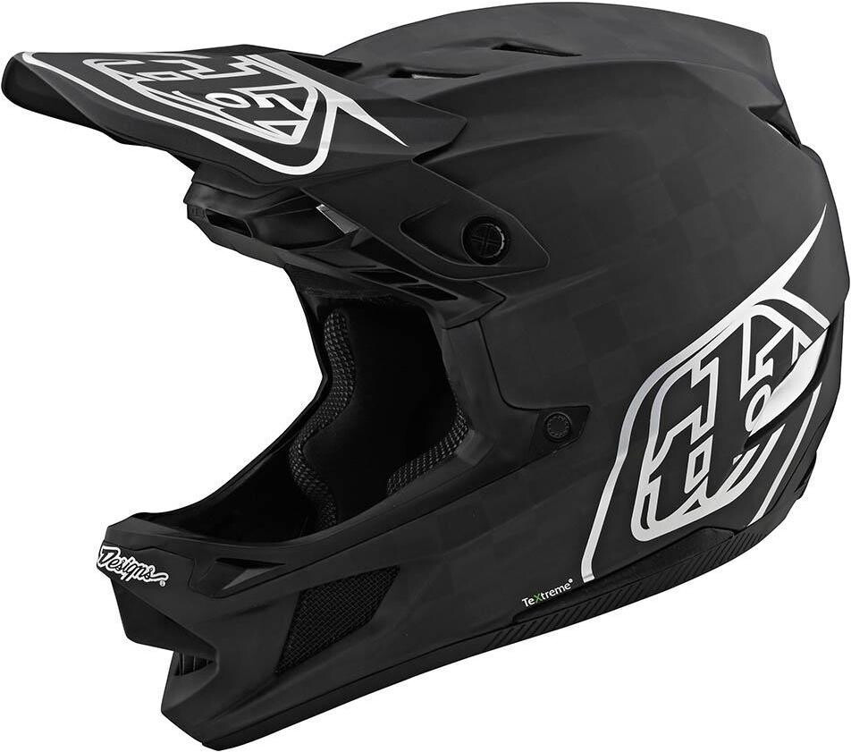 Troy Lee Designs D4 Carbon MIPS Mirage helmet stealth black/silver