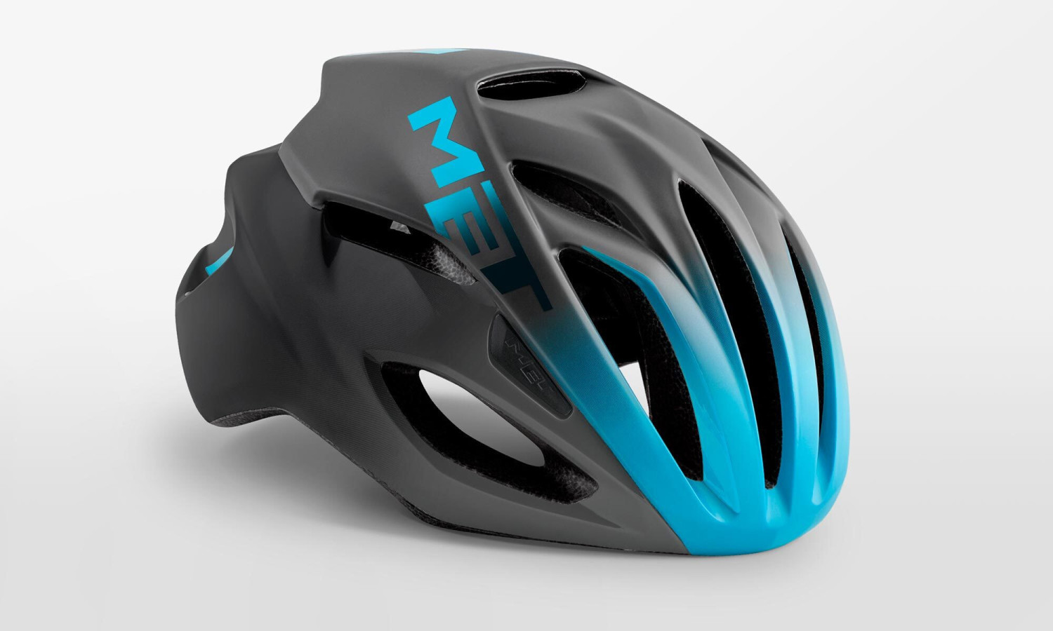 MET Rivale helmet black/shaded cyan