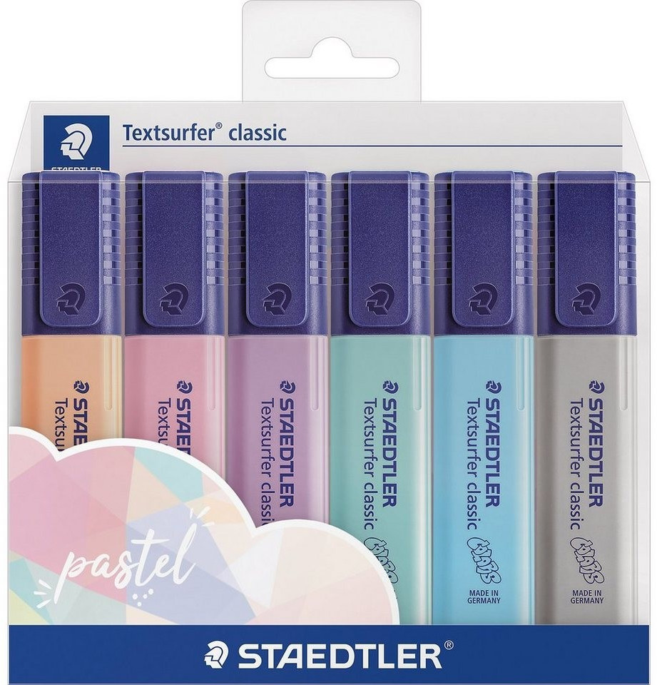 Photos - Felt Tip Pen STAEDTLER Textsurfer Classic pastel  (pack of 6)