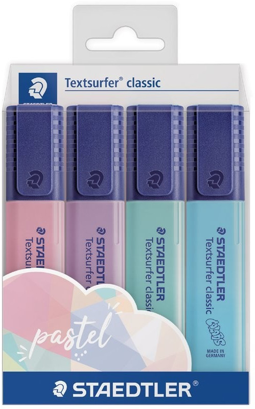 Photos - Felt Tip Pen STAEDTLER Textsurfer Classic pastel  (pack of 4)