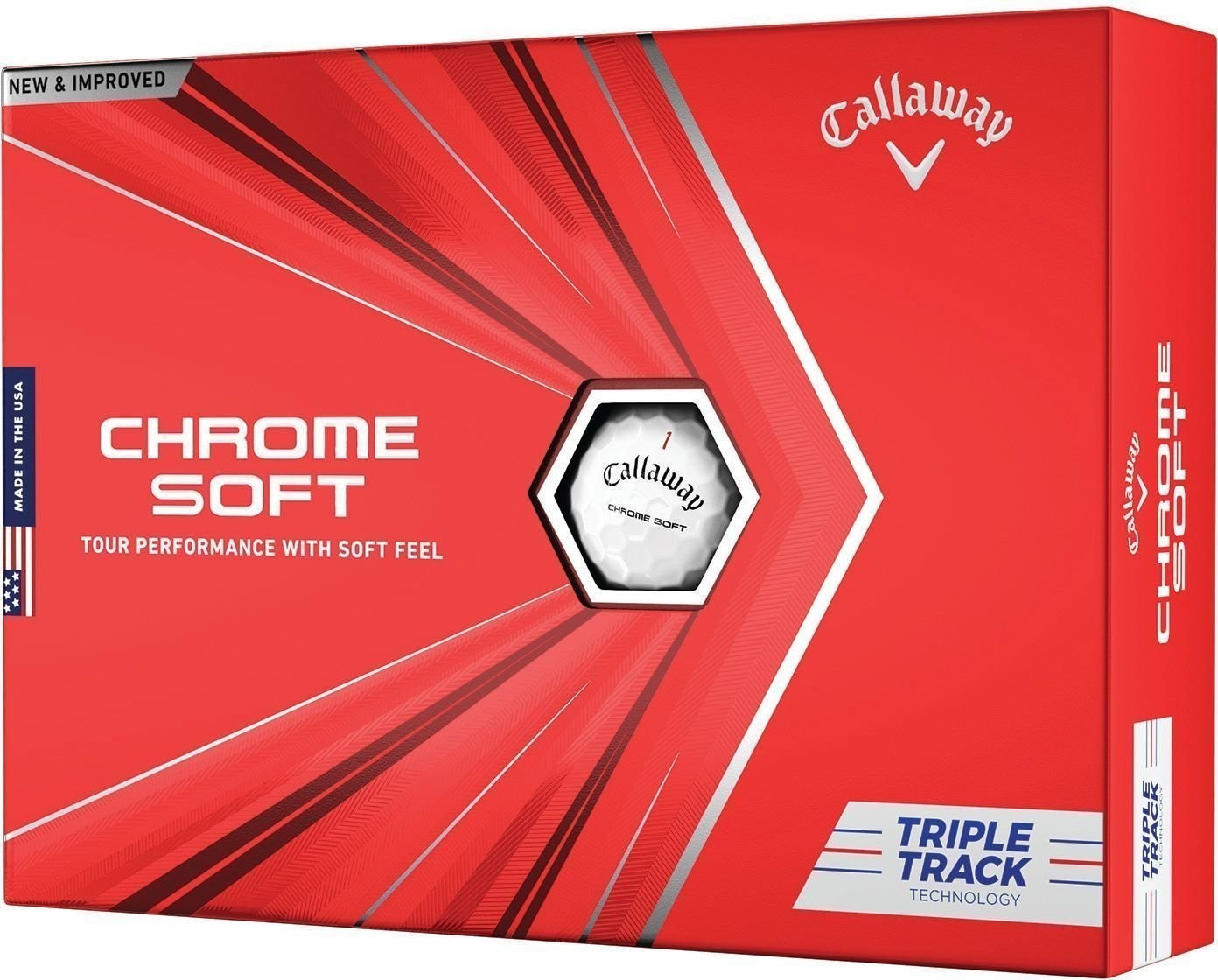 Callaway Chrome Soft Triple Track Technology white