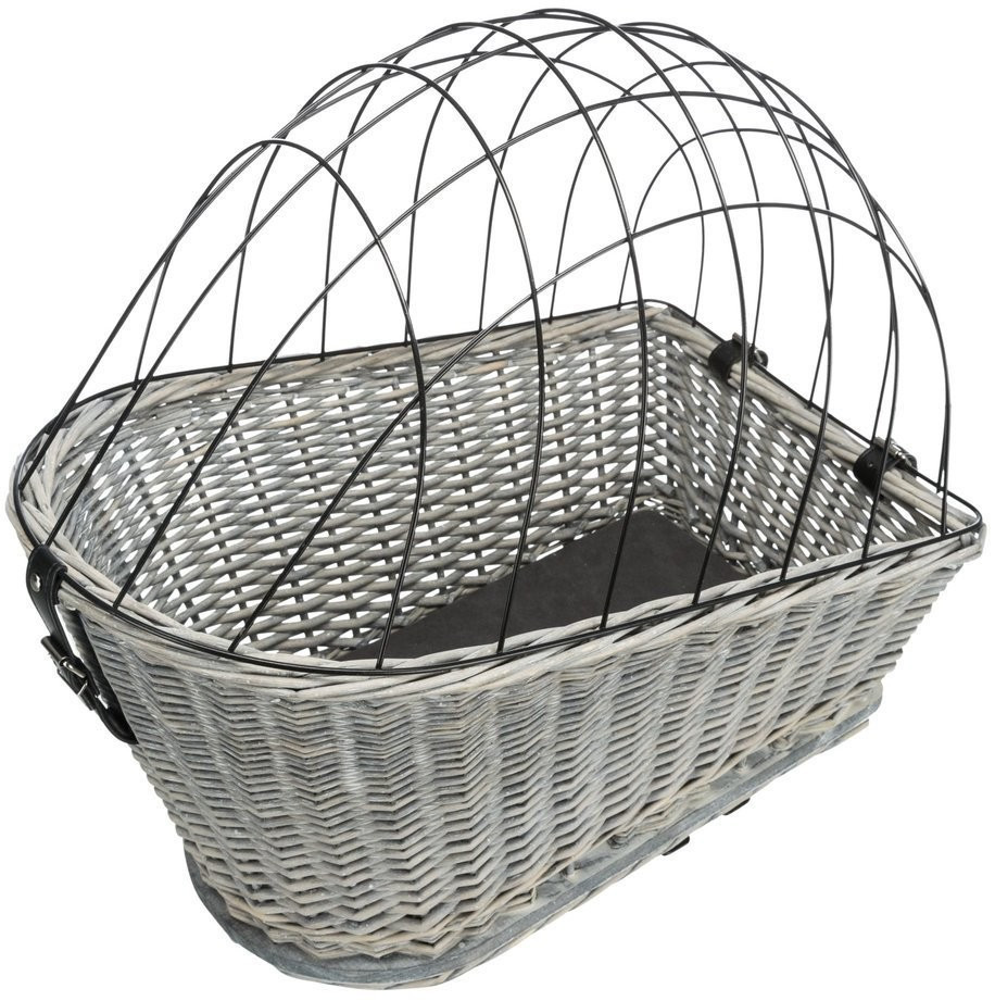 Photos - Pet Carrier / Crate Trixie Dog Bicycle Basket 35 x 49 x 55 cm grey 