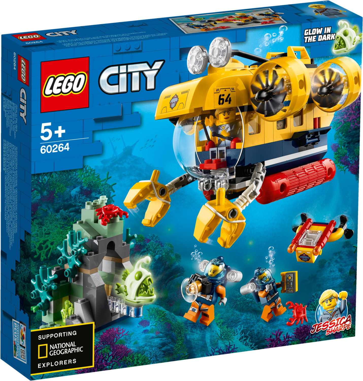 LEGO® City 60095 Le Bateau d'Exploration Sous-Marin - Cdiscount Jeux -  Jouets