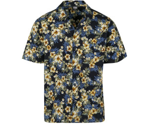 Urban Classics Herren Freizeit Hemd Lang Kurz Pattern Resort Shirt