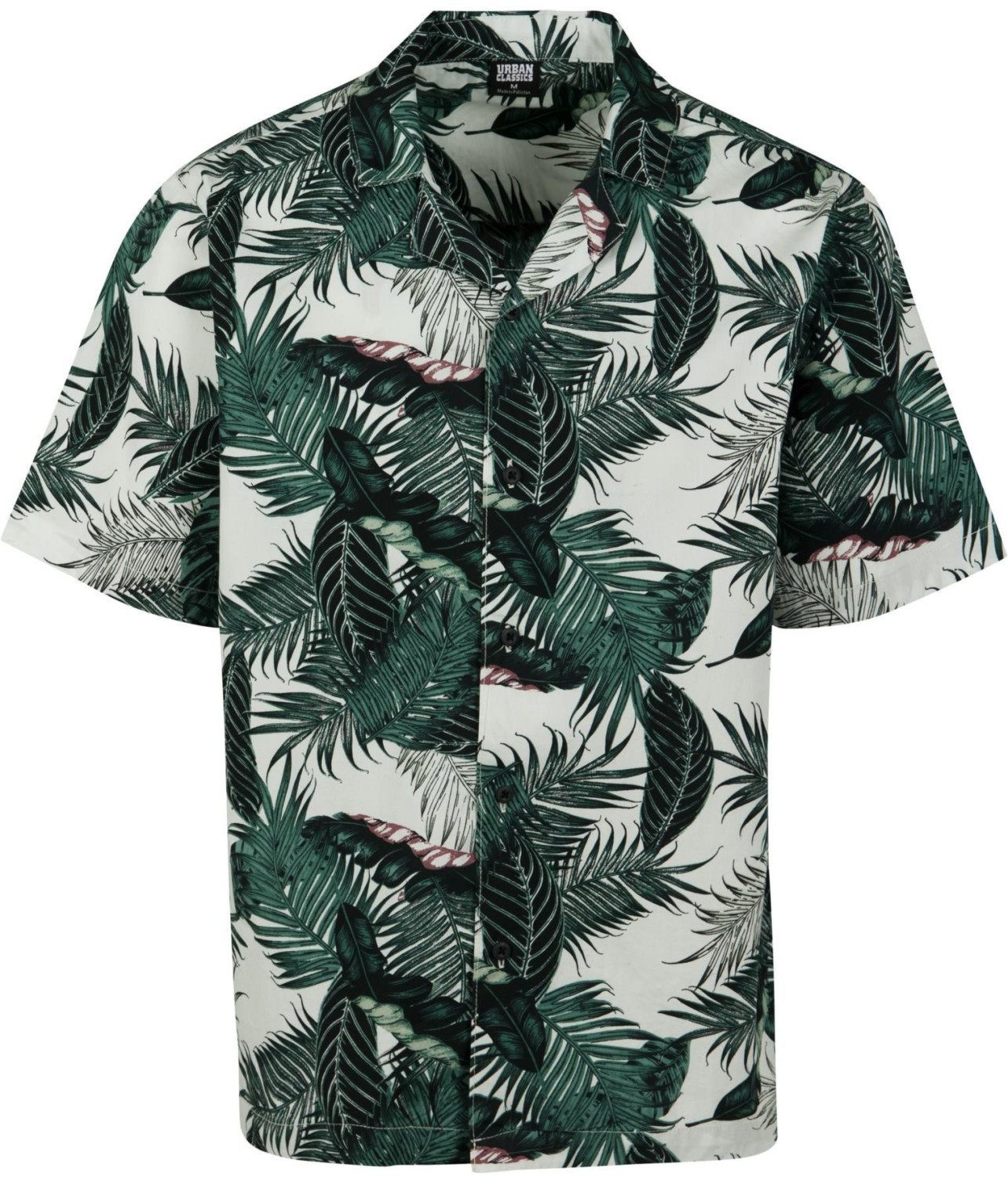 Urban Classics Pattern Resort Shirt (TB2735) palm leaves
