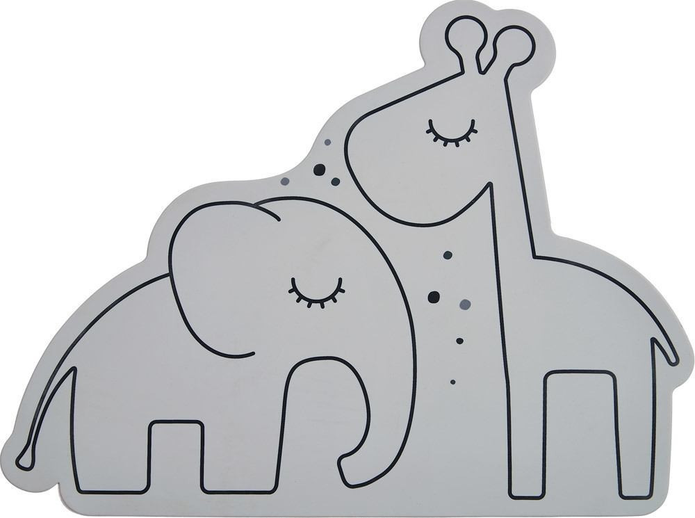 Done by Deer Silicone Placemat Dreamy Dots grey