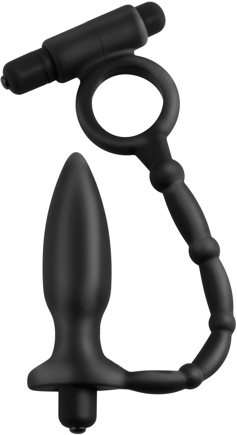 Pipedream Ass-Kicker with Cockring black