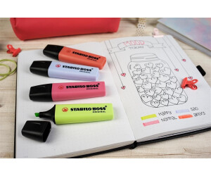 STABILO BOSS ORIGINAL Textmarker 8er Pack mit 8 verschiedenen Farben 