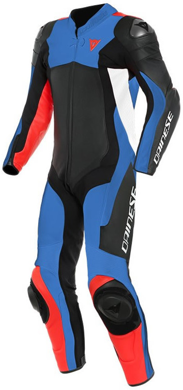 Dainese Combinaison Assen 2 perforée 1 pièce noir/bleu/rouge